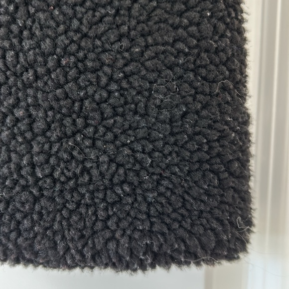 J Crew Mercantile Sherpa Vest Gold Zippers Fuzzy Cozy Warm XXS w MEASUREMENTS - Picture 7 of 13